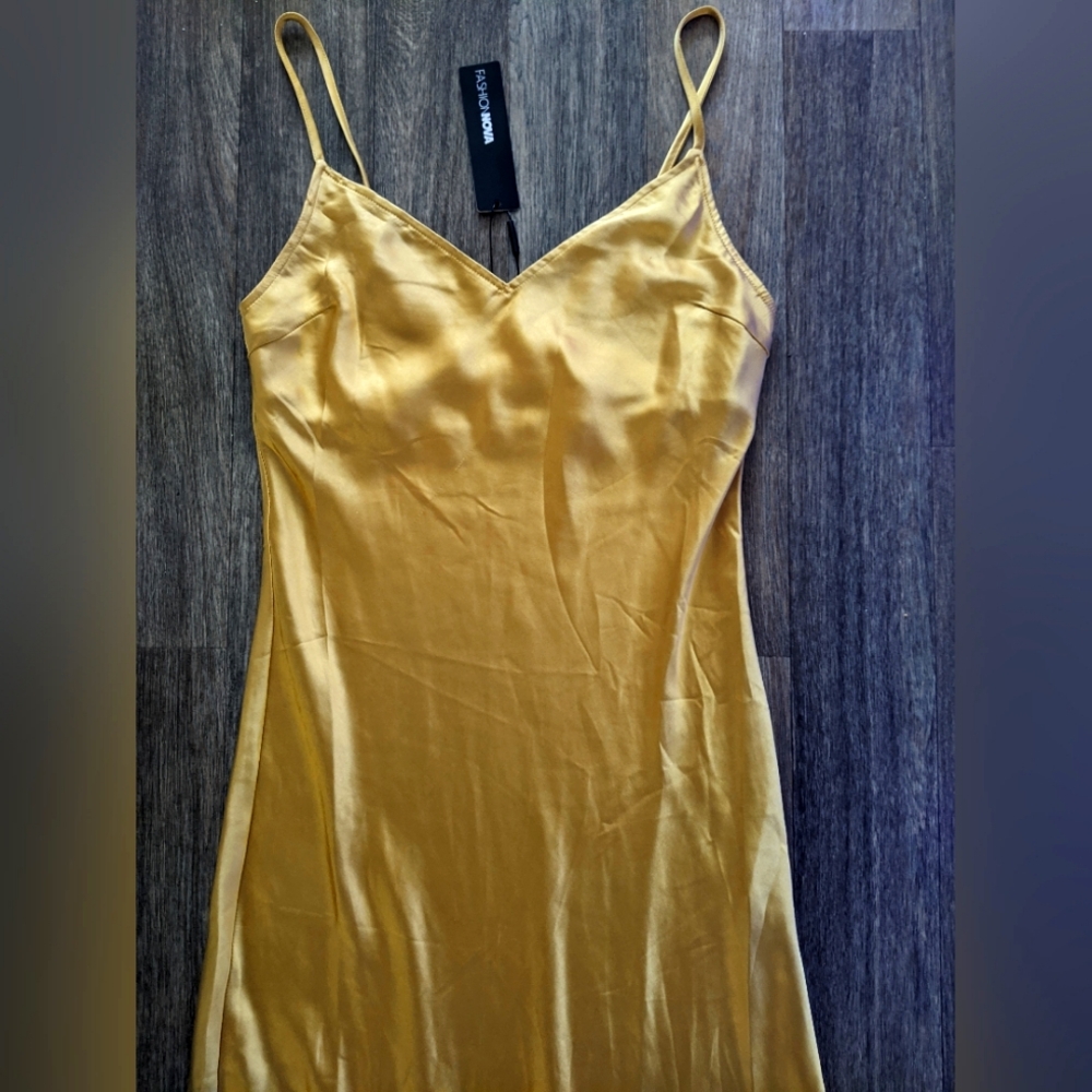Satin Midi Dress